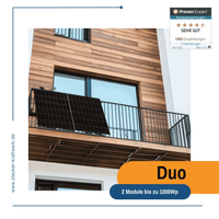 Stecker-Kraftwerk Duo für Gitterbalkon XL mit 1000Wp+