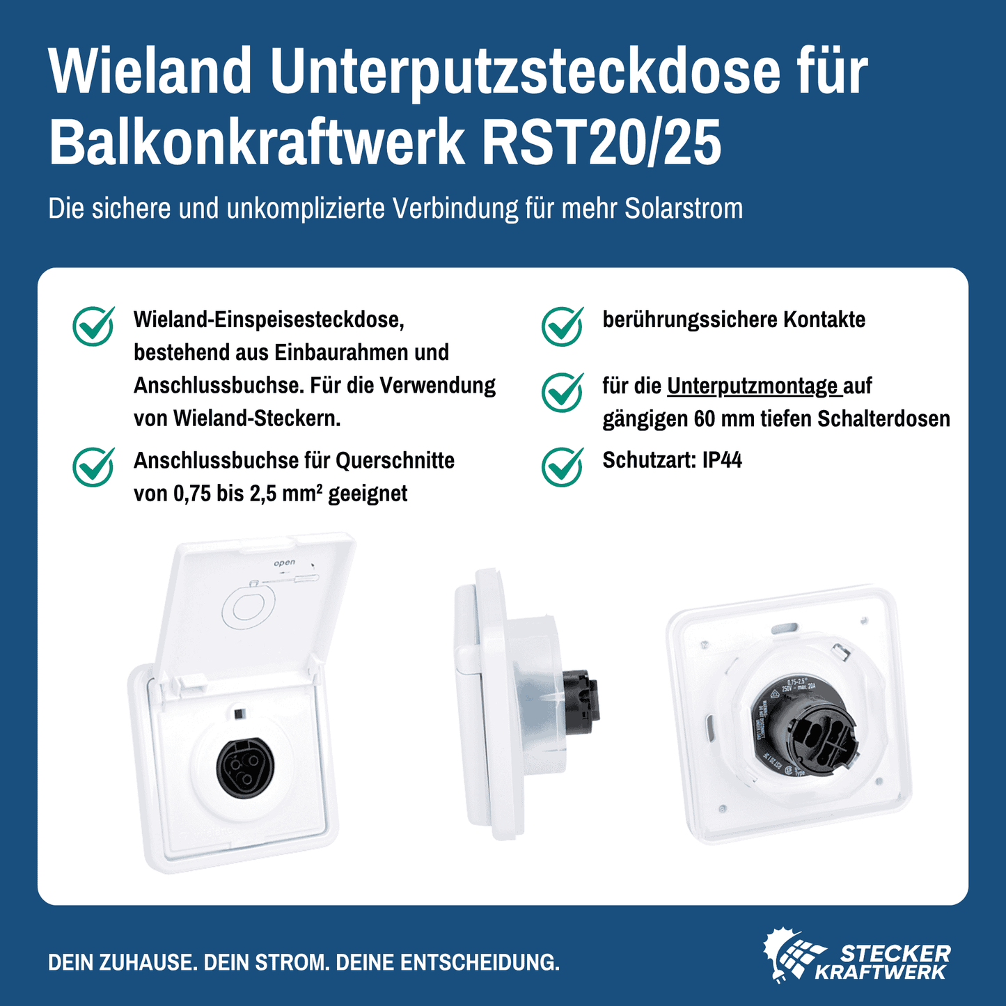 Wieland Unterputzsteckdose