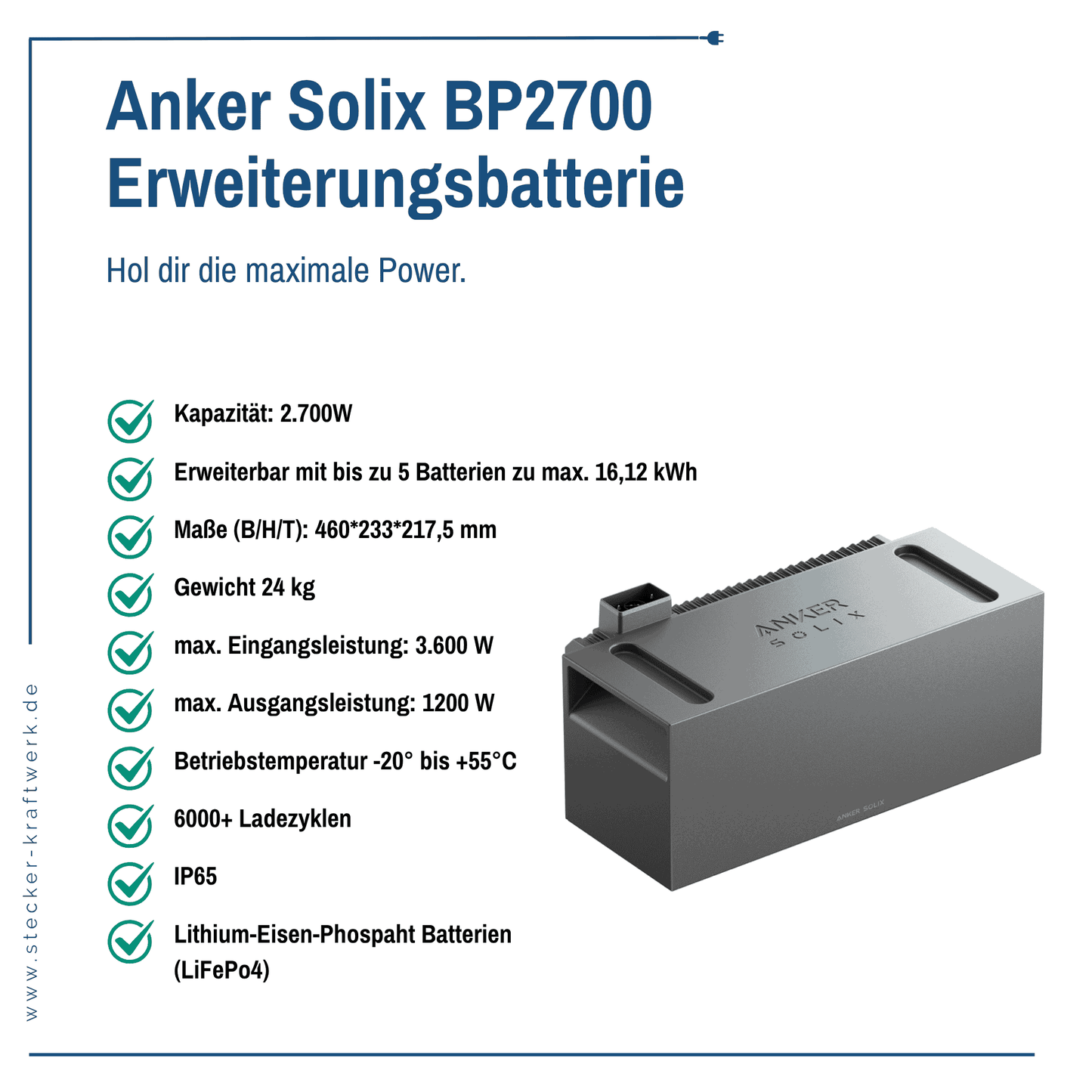 Anker Solix BP2700 Erweiterungsbatterie