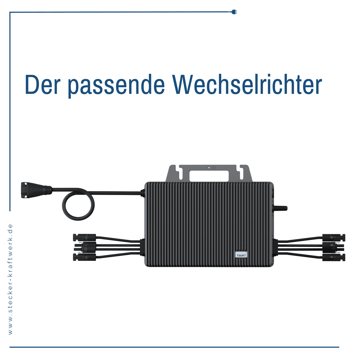 Stecker-Kraftwerk Trio ohne Halterung XL mit 1500Wp+