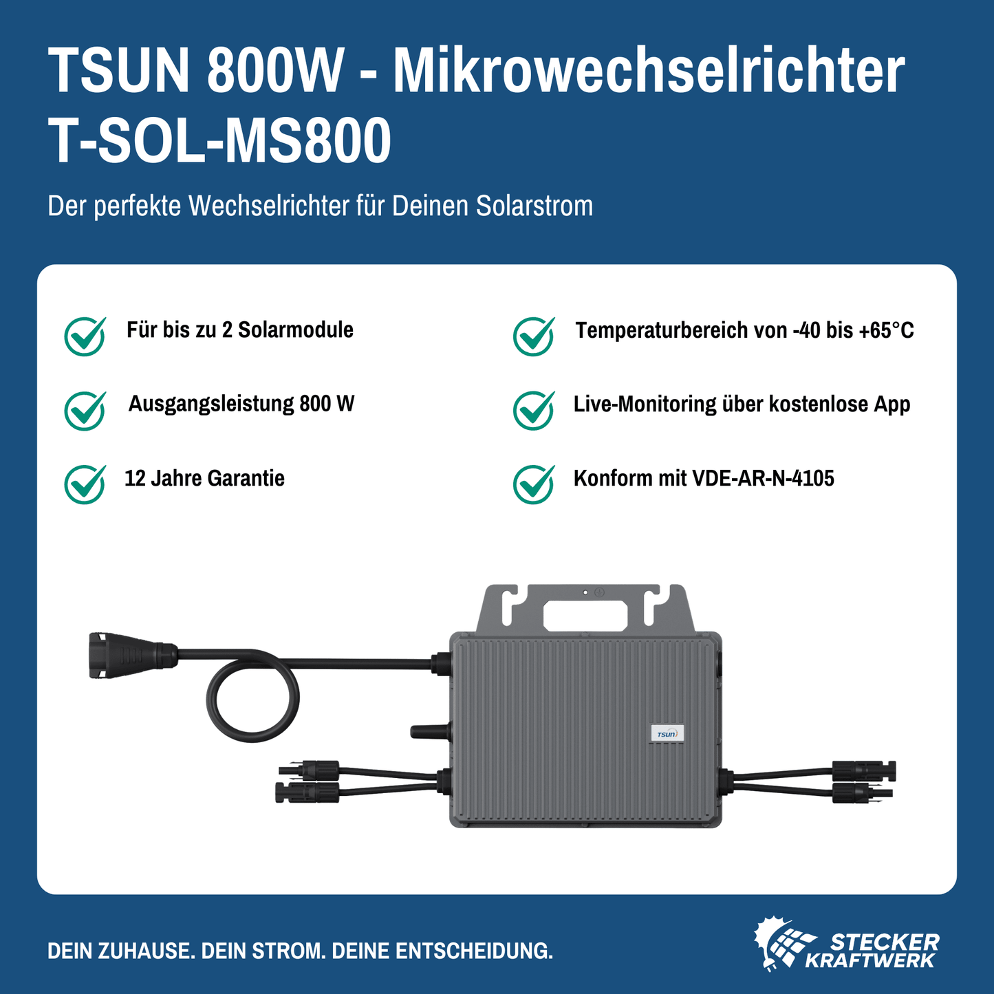 Stecker-Kraftwerk 4er Set Flexible Module mit 800Wp+
