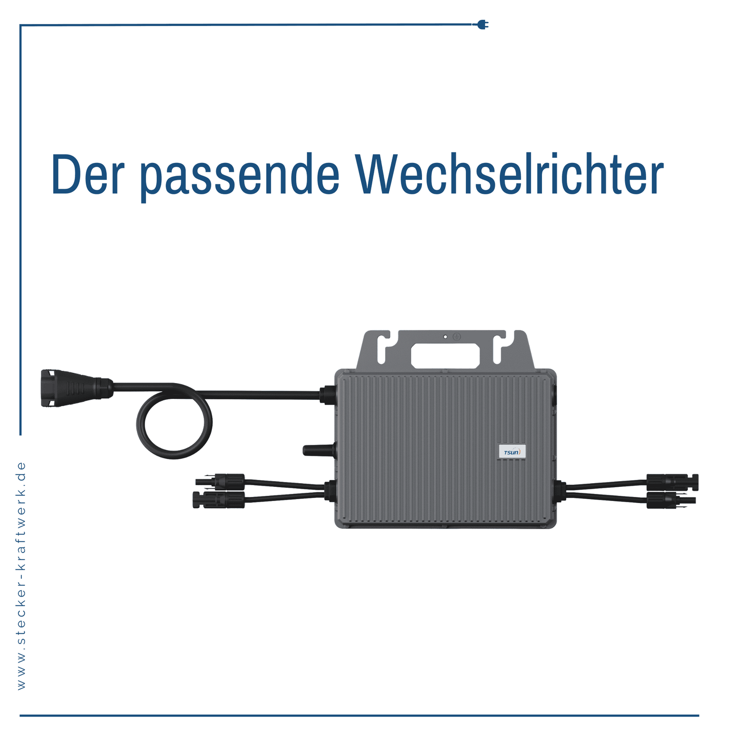 Stecker-Kraftwerk Duo ohne Halterung XL mit 1000Wp+