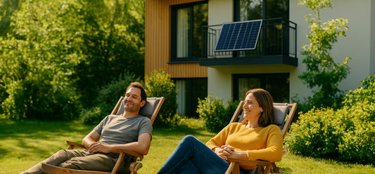 Balkonkraftwerk Flachdach