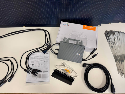 Lieferumfang Komplettset flexible Module 4 Solarmodule