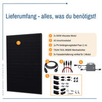 Stecker-Kraftwerk Duo für Fassade XL mit 1000Wp+