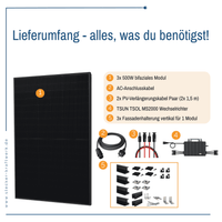 Stecker-Kraftwerk Trio für Fassade XL mit 1500Wp+