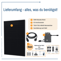 Stecker-Kraftwerk Single für Zaun XL mit 500Wp+