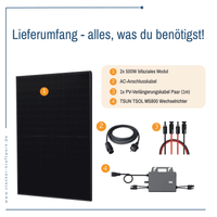 Stecker-Kraftwerk Duo ohne Halterung XL mit 1000Wp+