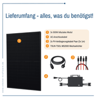 Stecker-Kraftwerk Trio ohne Halterung XL mit 1500Wp+