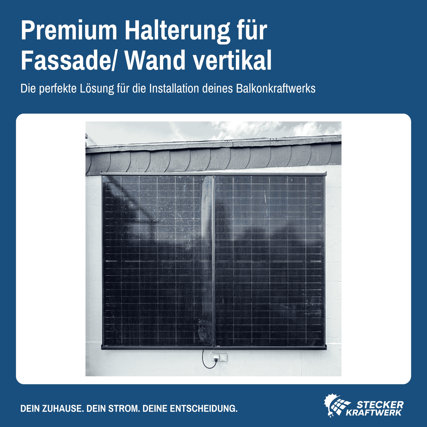 Halterung Fassade/ Wand vertikal