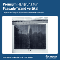 Halterung Fassade/ Wand vertikal