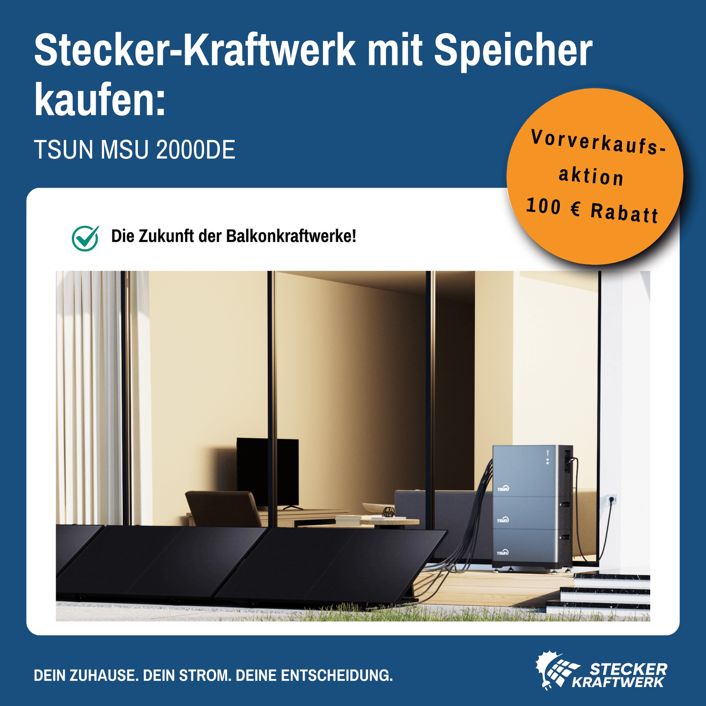 Batteriespeicher TSUN MSU 2000DE