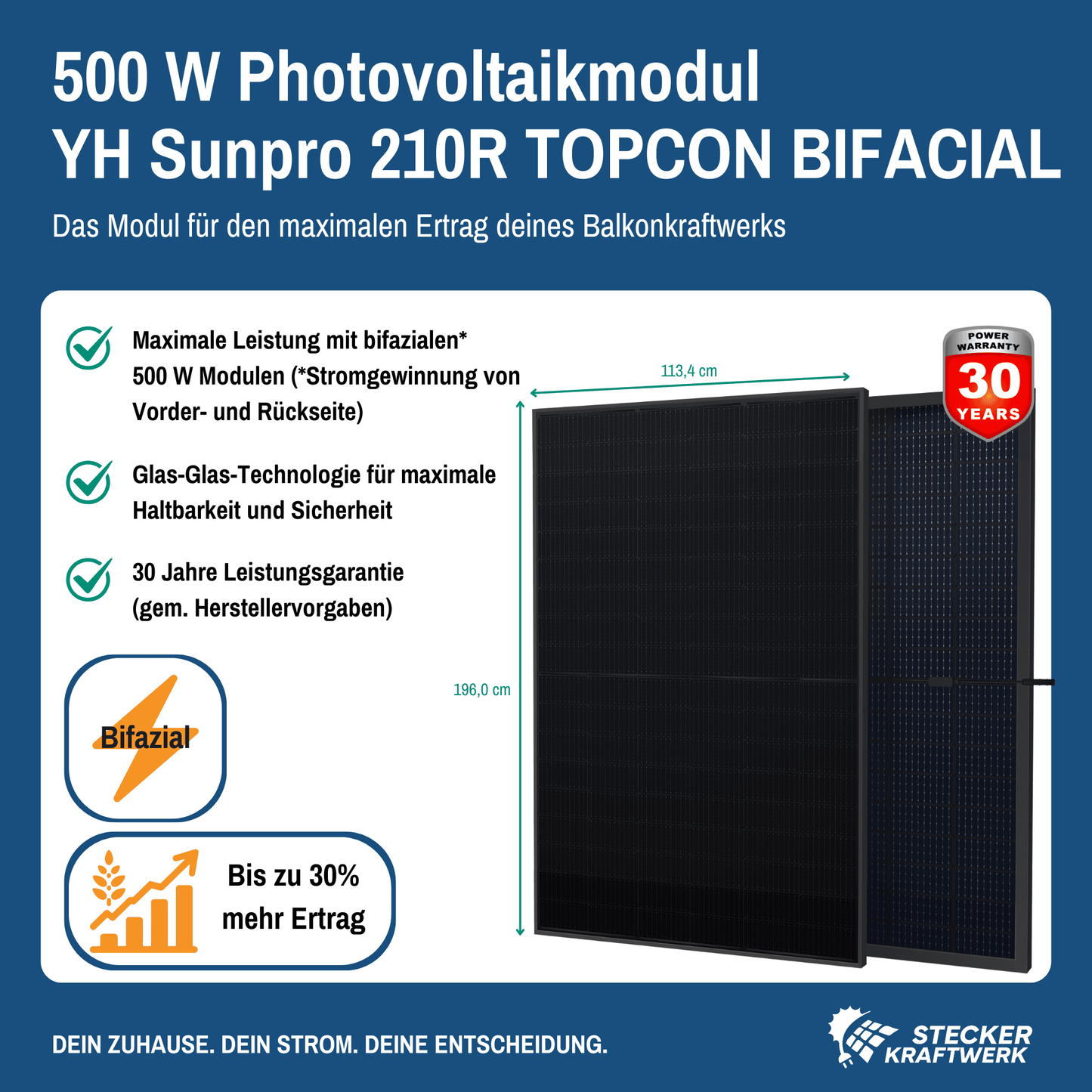 500Wp Photovoltaikmodul