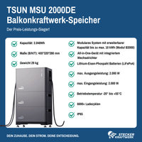 Batteriespeicher TSUN MSU 2000DE