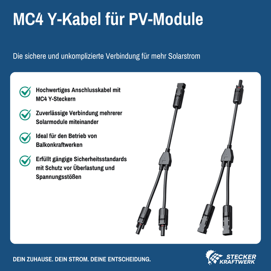 MC4 Y-Kabel für PV-Module (1 Paar)