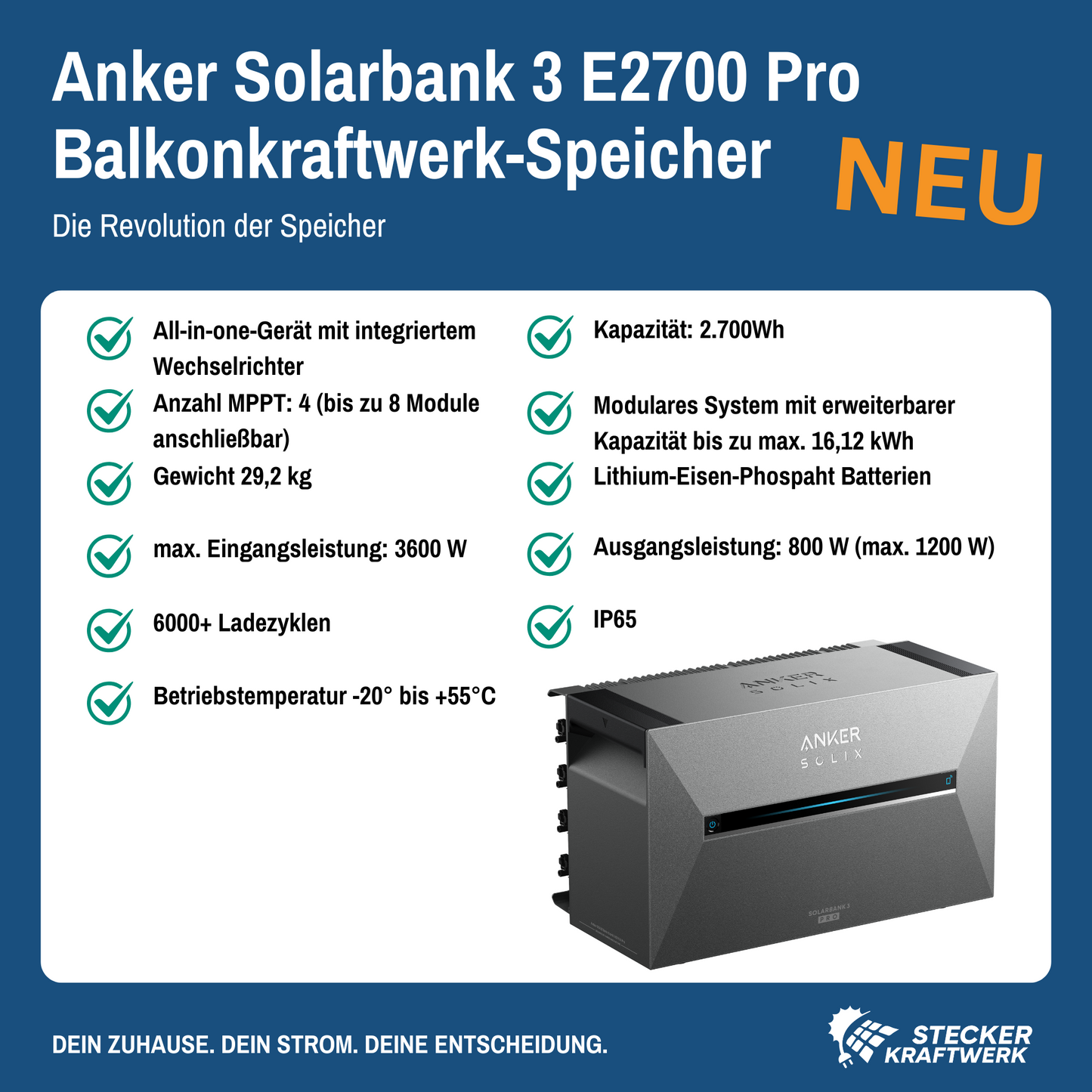 Anker Solarbank 3 E2700 Pro