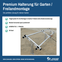 Stecker-Kraftwerk Quattro für Garten mit 1780Wp+
