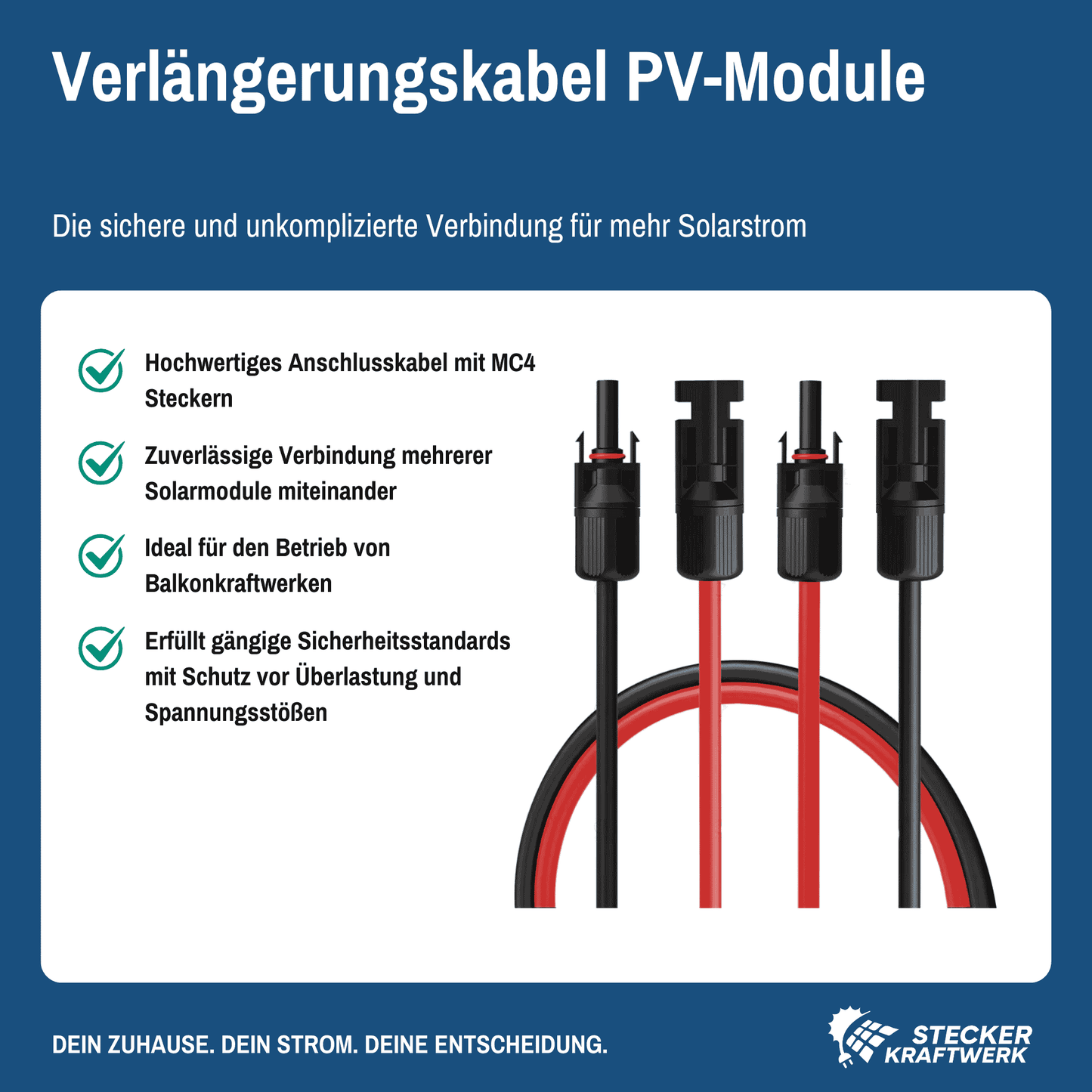 Verlängerungskabel PV-Module 3 m