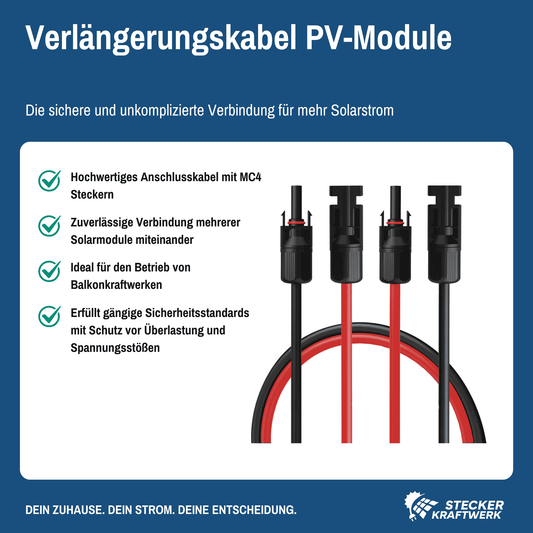 Verlängerungskabel PV-Module 1 m