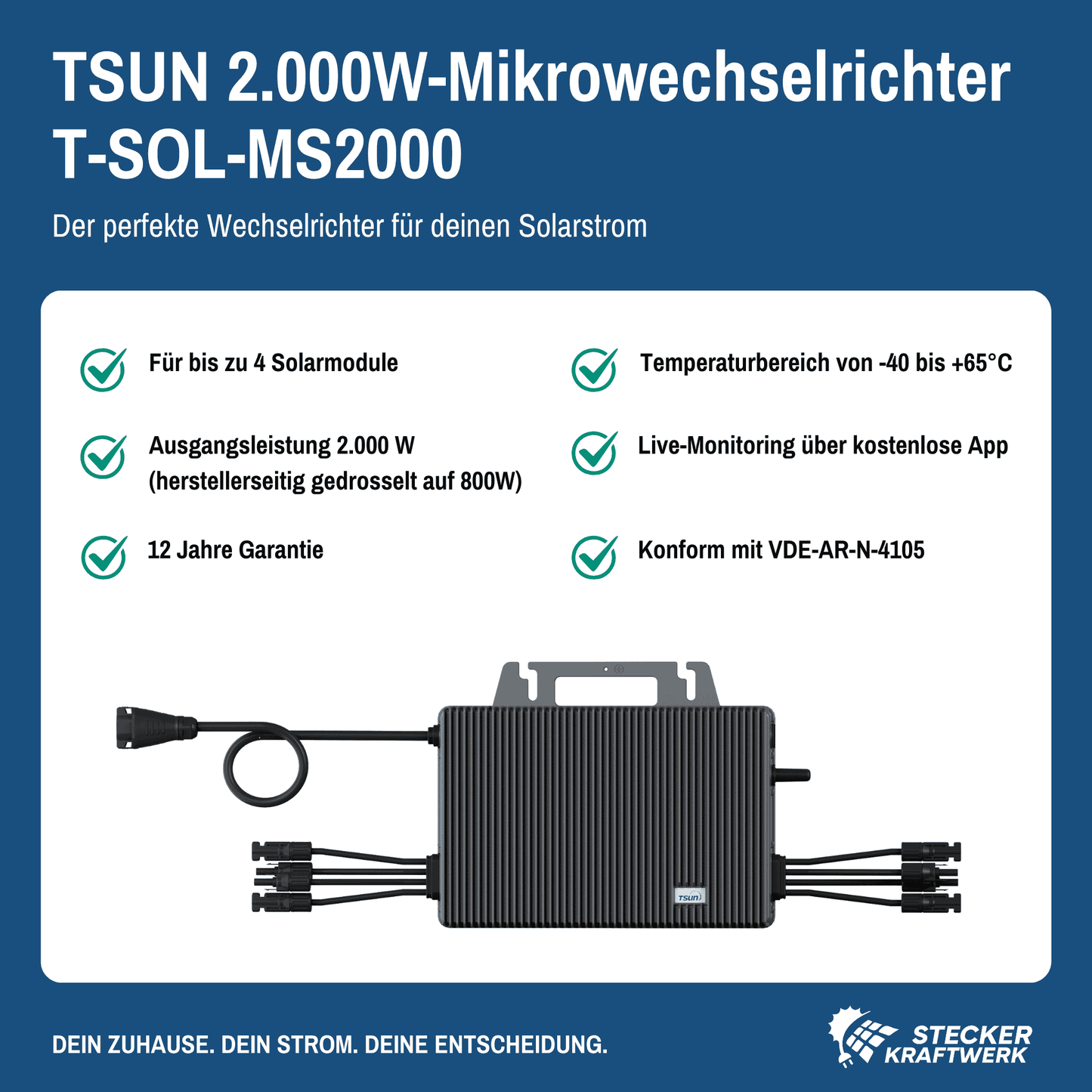 TSUN 2.000W Mikrowechselrichter