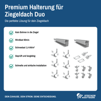 Stecker-Kraftwerk Duo für Schrägdach mit 890Wp+