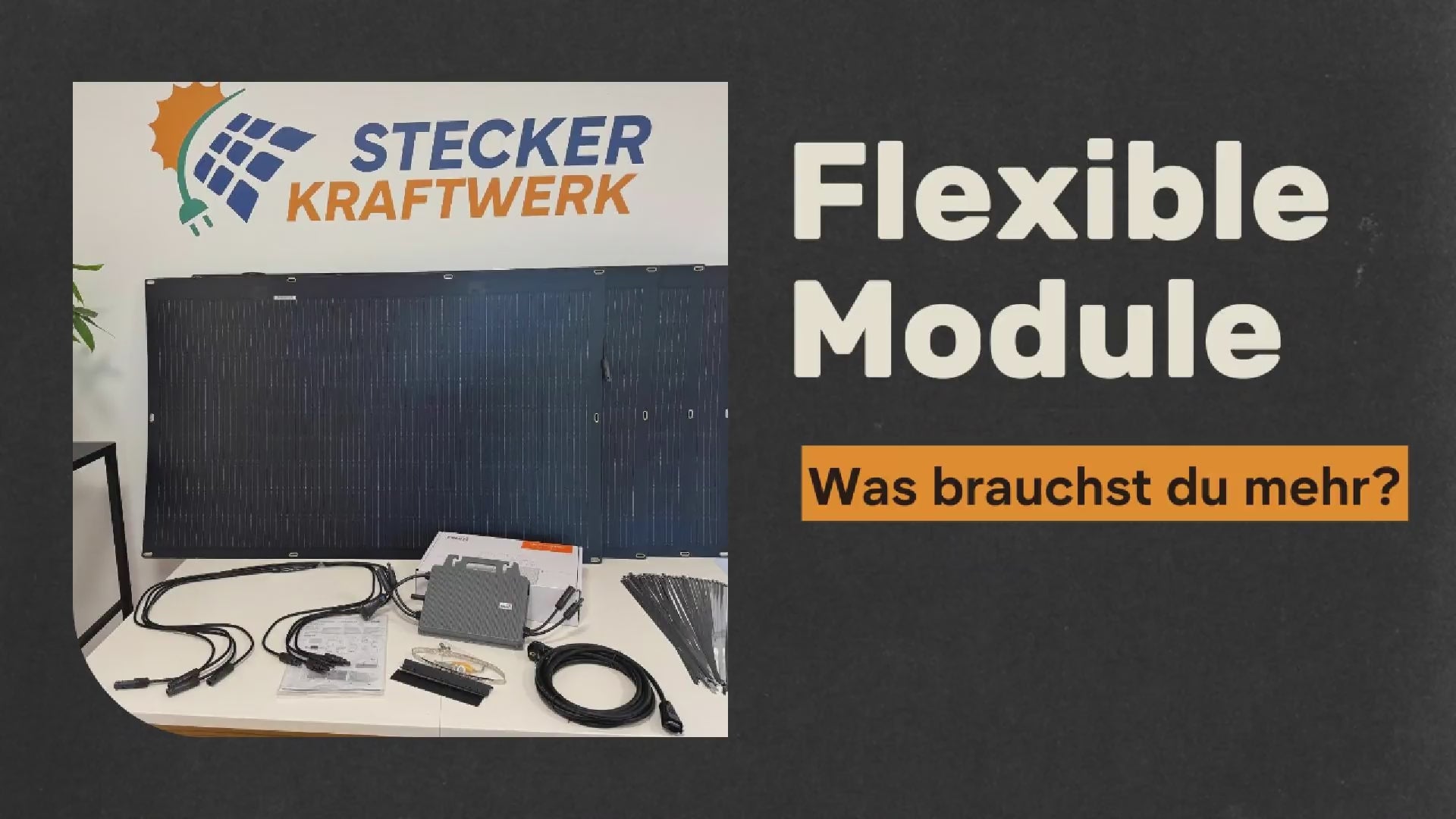 Video laden: In diesem Video zeigen wir dir den Lieferumfang des 4er Sets Flexible Module.